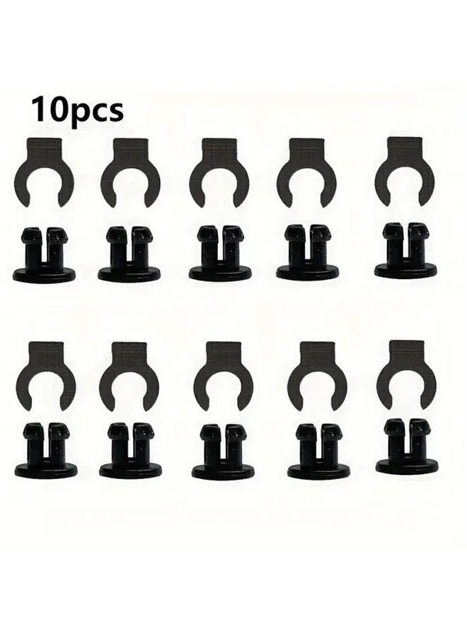 10pcs Black 3D Printer Parts Bowden Tube Claw Buckle Extruder Hotend Collet Plastic Coupling Clip Quick Connector - Image 1