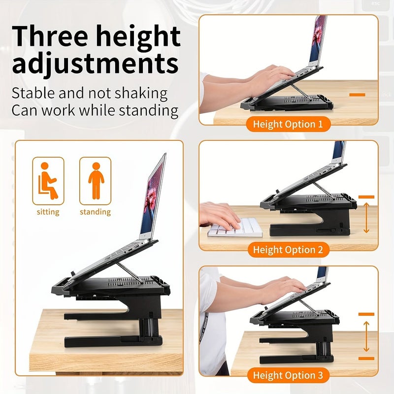 Ergonomic Adjustable Laptop Stand 13 15 Inches 360 Degree Rotating Phone Holder - Image 2