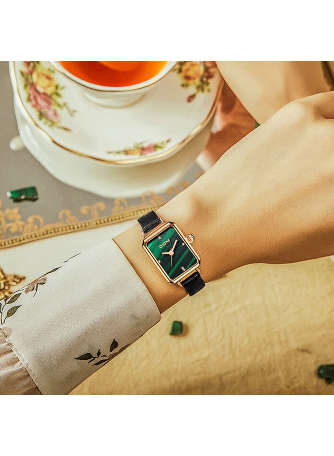 Dom Xiaolu Biao Watch, Women's Vintage Square Simple Fashion Small Dial, Quartz, Valentine's Day Birthday Gift For Girlfriend - Image 3