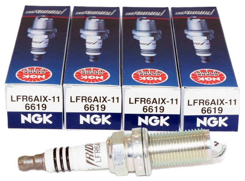NGK 6619 Iridium Spark Plugs LFR6AIX-11 (4 Pack) - Image 1