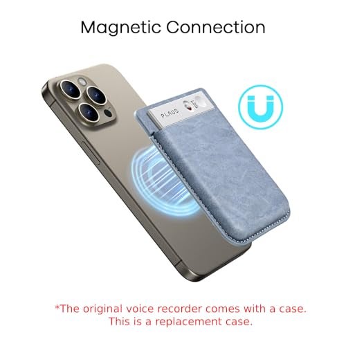 PLAUD Replacement Magnetic Carrying Leather Case for Plaud Note AI Voice Recorder – Thin Phone Wallet Attachment, Compatible with All Phone (Original Equipment Included, No Additional Purchases Needed) - Image 3