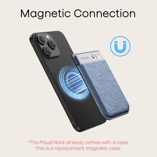 PLAUD Replacement Magnetic Carrying Leather Case for Plaud Note AI Voice Recorder – Thin Phone Wallet Attachment, Compatible with All Phone (Original Equipment Included, No Additional Purchases Needed) - Image 2
