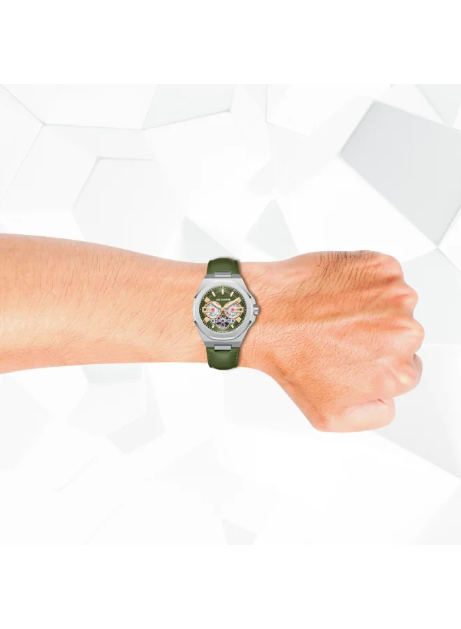 لي كوبر Men's Leather Automatic Watch LC08125.375 - 43 mm