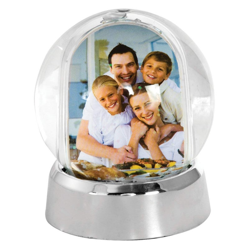 Neil Enterprises, Inc Neil Enterprises Inc. Mini Photo Snow Globe with Silver Base - Image 1