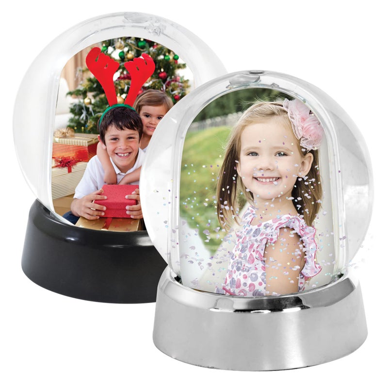 Neil Enterprises, Inc Neil Enterprises Inc. Mini Photo Snow Globe with Silver Base - Image 4