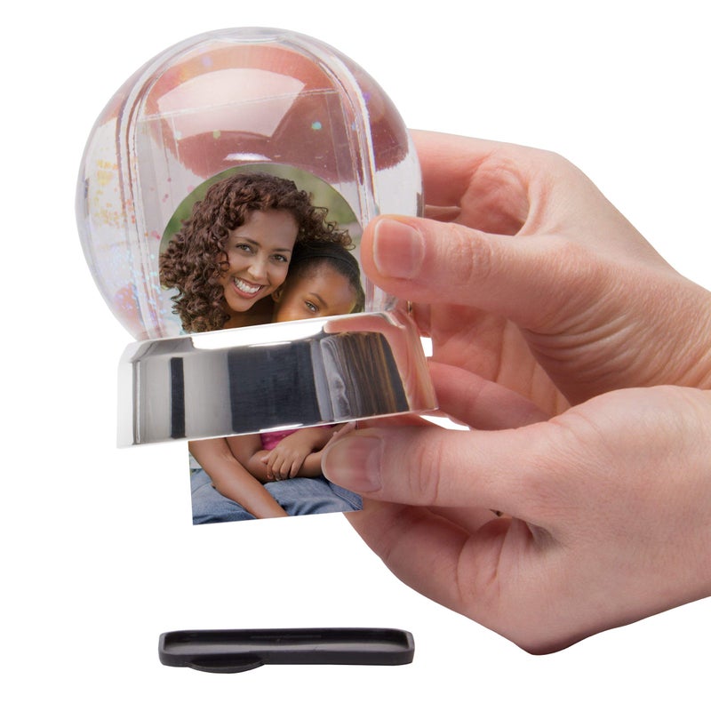 Neil Enterprises, Inc Neil Enterprises Inc. Mini Photo Snow Globe with Silver Base - Image 2