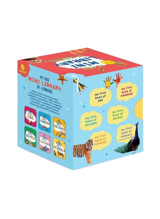 My First Mini Library of Learning (Volume 1): Abc, Numbers, Colours, Shapes, Flowers, Animals  - Image 2