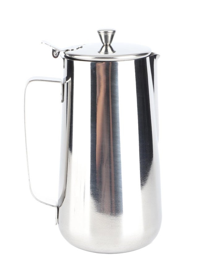 HAOHIZE Milk Frothing Pitcher, Milk container Stainless Steel Coffee Cup Mug Milk Frothing Pitcher Jug with Lid for Latte Coffee Art for Office Kitchen (1500ML) - Image 1