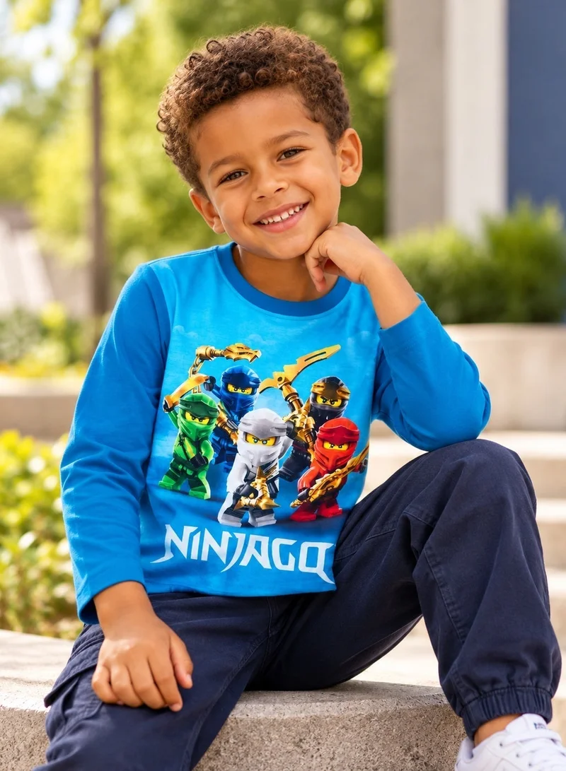 ليغو قميص بأكمام طويلة من LEGO® NINJAGO للأولاد والبنات