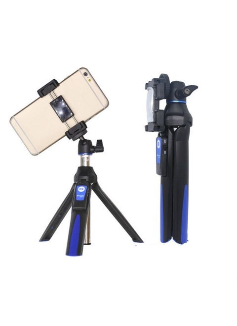 Benro MK10 Mobile Phone Live Bluetooth Remote Control Selfie Stick Tripod(Blue)
