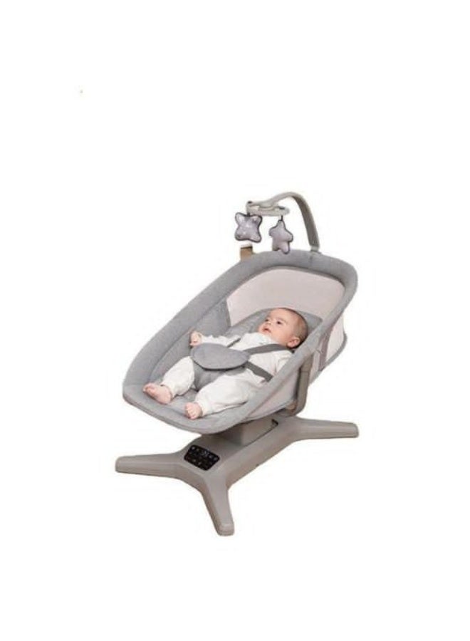Mastela Electric rocking crib for babies with music and mosquito net for optimal protection and comfort - Image 1