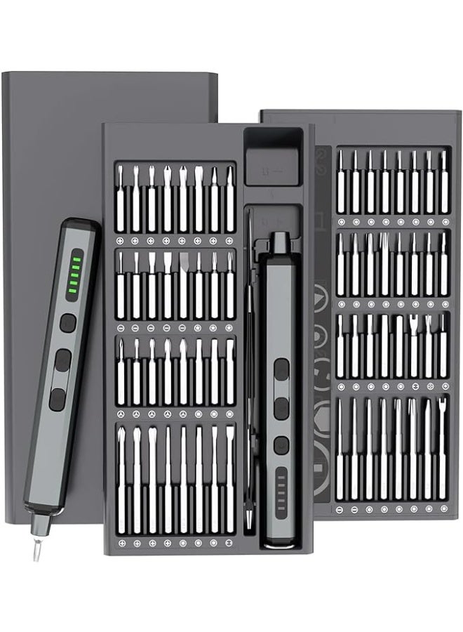 Precision Electric Screwdriver – 68‑in‑1 Rechargeable Repair Kit with 5 Torque Settings & LED Lights – Ideal for Cameras, Laptops & Watches