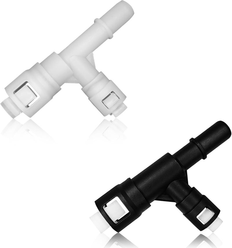 MLAHUIER 2 PCS Car Heater Hose Fitting, T-connector Three-way Cooling Water Pipe Joint, Heater Inlet Hose Fitting Replacement OEM#15055343 15055342, Compatible with Select Chevy Cadillac Chevrolet GMC - Image 1