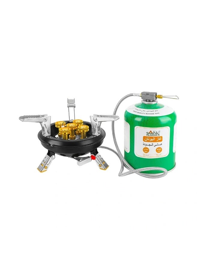 ALGHAFA Al Meshab Folding Camping Gas Stove – Portable Compact Outdoor Cooker with saving bag - Precision Flame Control – Lightweight Travel Stove – ALGHAFA - Image 2