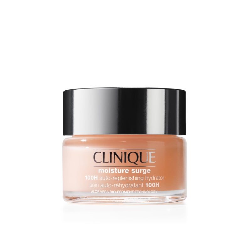 Clinique Moisture Surge 100H AutoReplenishing Hydrator Oil Free Face Moisturizer  With Hyaluronic Acid Aloe Bioferment and Vitamins C  E  For All Skin Types  Hydrating  Moisturizing 1 Fl Oz