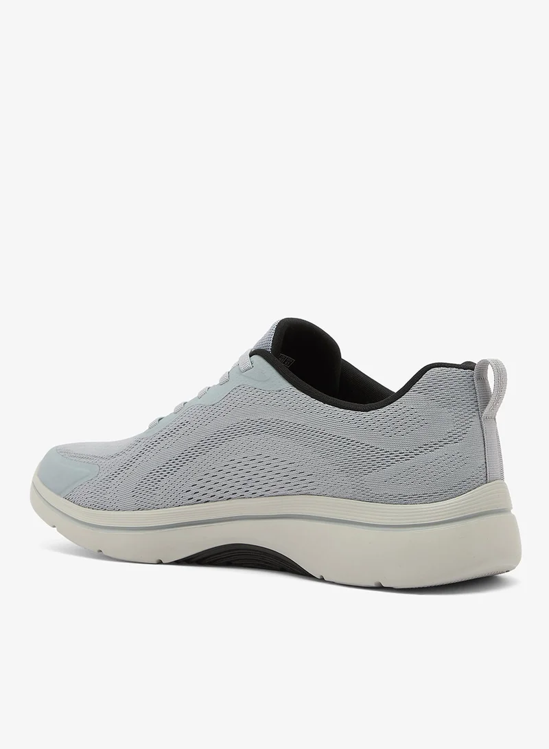 Skechers GRAY TEXTILE/BLACK TRIM Go Walk Arch Fit 2.0 for Men | Best Price UAE