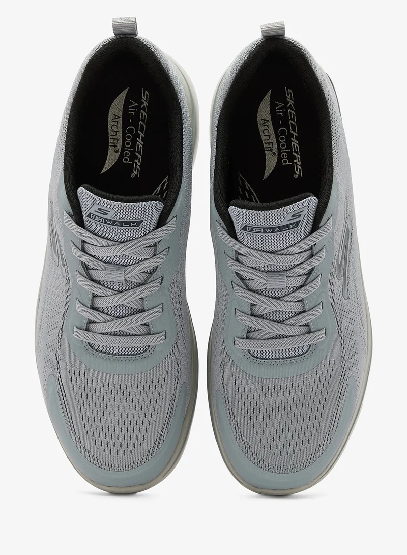 Skechers GRAY TEXTILE/BLACK TRIM Go Walk Arch Fit 2.0 for Men | Best Price UAE