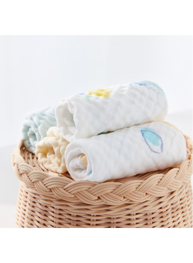 القطن الخالص 【category A Gentle Skin Care】 منديل وجه قطني ناعم للرضع، منشفة وجه من الشاش القطني النقي، منشفة استحمام للأطفال ناعمة ولطيفة على البشرة - Image 4