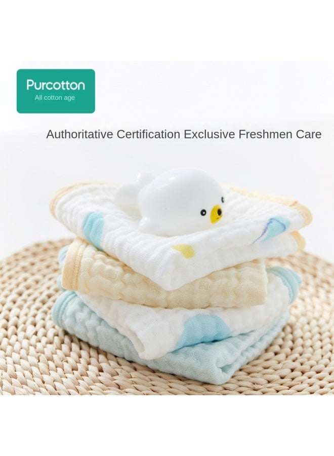 القطن الخالص 【category A Gentle Skin Care】 منديل وجه قطني ناعم للرضع، منشفة وجه من الشاش القطني النقي، منشفة استحمام للأطفال ناعمة ولطيفة على البشرة - Image 3