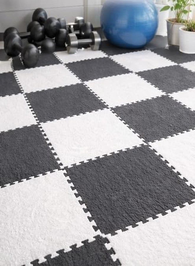 VDHJA Soft Foam Puzzle Play Mat for Babies and Toddlers, Interlocking, Non-Toxic, Safe, Easy-to-Clean, Black and White Checkerboard Design, Ideal for Play Areas, Nurseries, and Indoor Spaces - Image 3