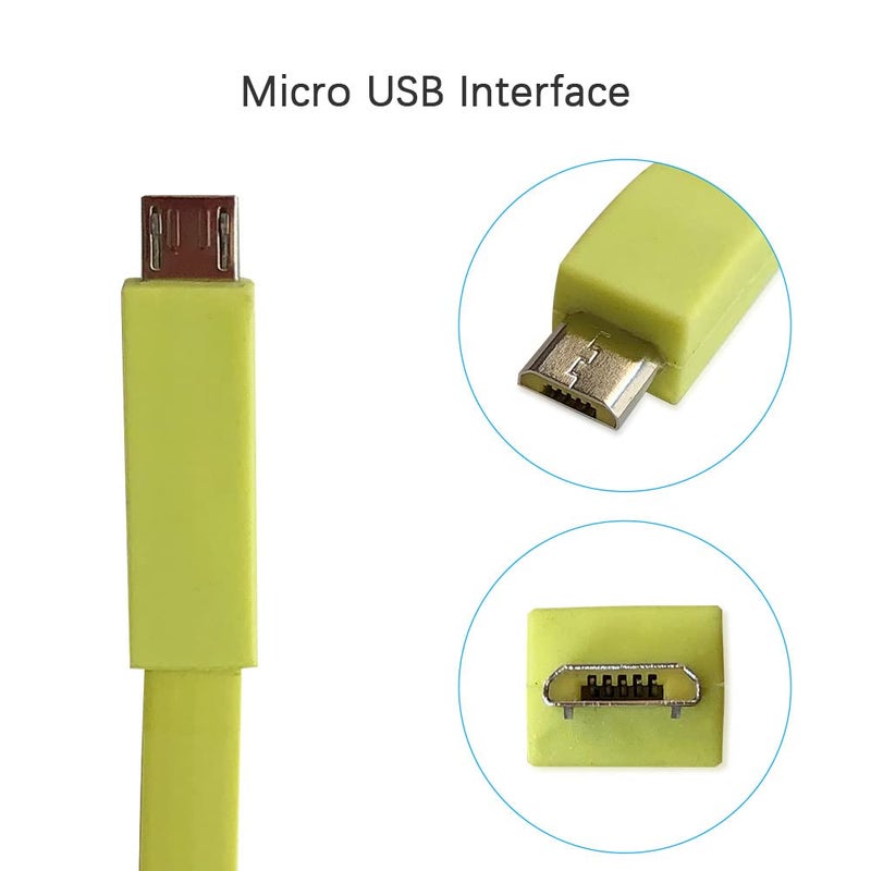 QJYTH Cord Replacement for UE Boom Charger, 1.2m USB Charging Cable Compatible with Logitech Ultimate Ears Boom 3/ MEGABOOM 3/ UE Wonderboom/UE Boom/Megaboom/Mega Boom (Yellow) - Image 4