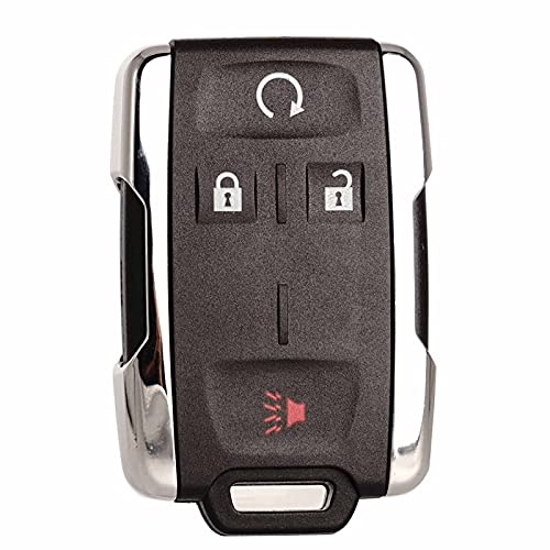 MechanMagic Key Fob Replacement Keyless Entry Remote Start Control Fits for GMC Sierra Chevrolet Silverado 1500 2500 3500 2014-2020 GMC Canyon Chevy Colorado 2015-2021 M3N32337100 Chrome Set of 1 - Image 1