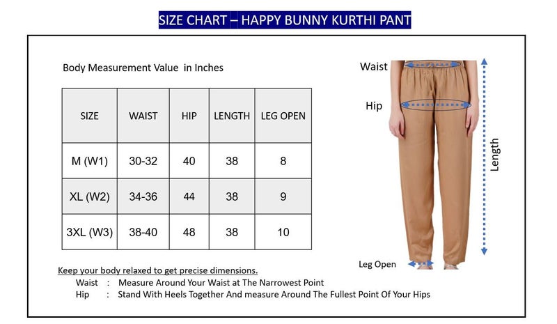 Happy Bunny Rayon Straight Pants for Women, Stylish Solid Regular Fit Kurti Bottom Wear with Elastic Waist, Adjustable Drawstring & Side Pocket, Casual, Office (MED, Burgundy MEROON) - Image 4