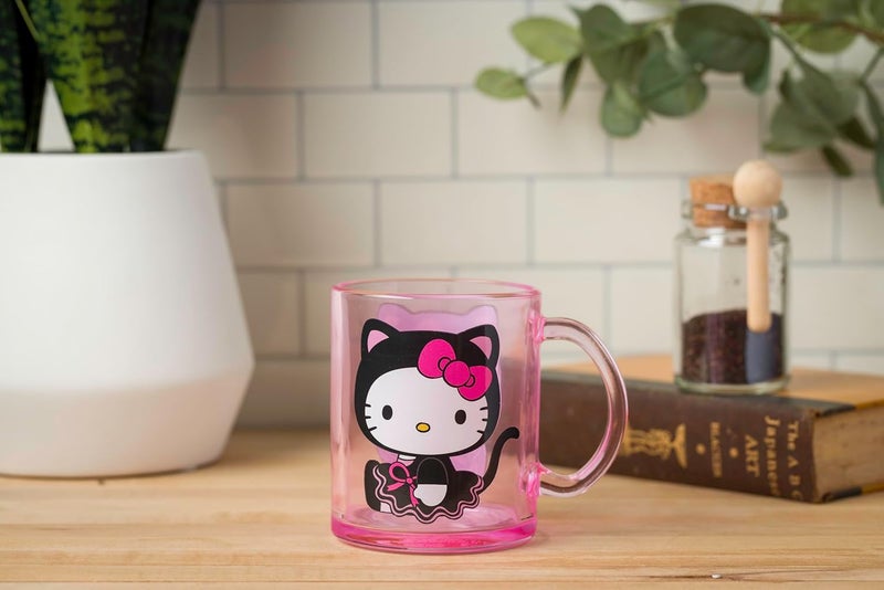 Silver Buffalo Sanrio Hello Kitty Spooky Halloween Glass Coffee Mug 175 ounces - Image 5