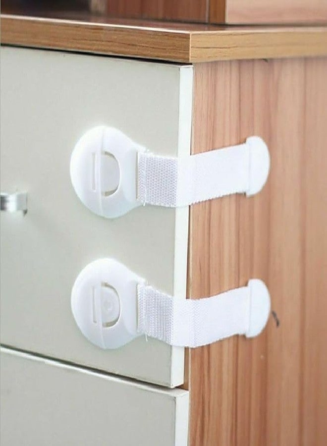 siddhmurti Baby Safety Furniture Locks, for Cabinet, Drawer, Fridge, Cupboard for Child & Infant Safety, Furniture, Cupboard Lock, Strong and Adhesive Safety Locks (Pack of 4)(Black & White) - Image 3