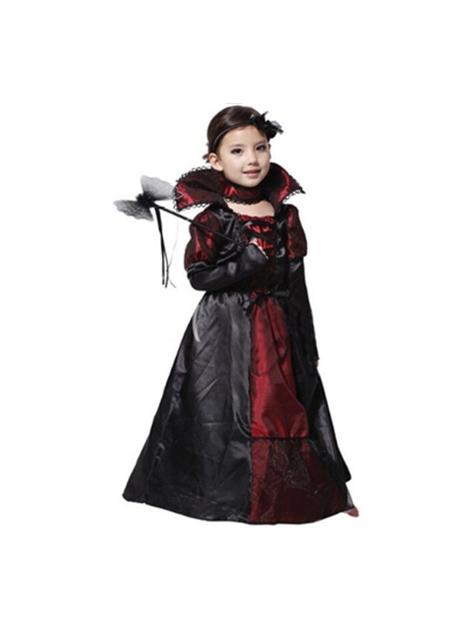 Costume ملكة الشر للهالوين - فستان تنكرية مصاص دماء ساحرة للبنات - Image 1
