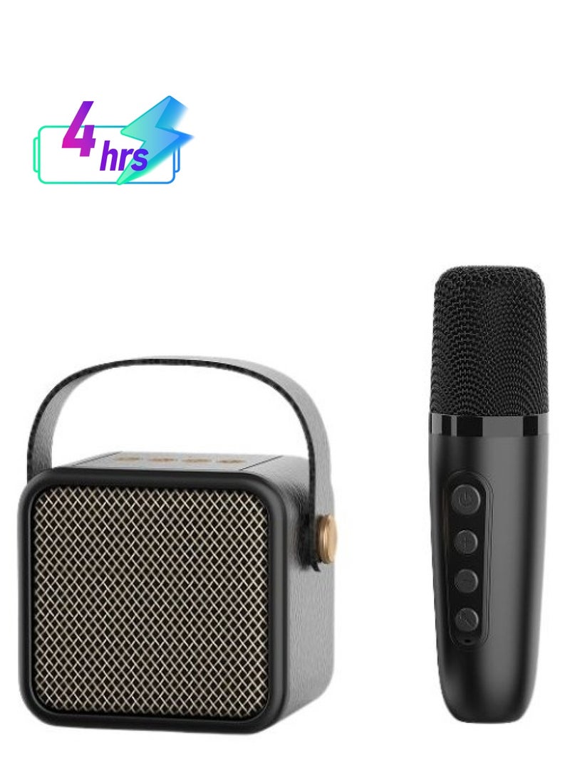 RADALIFESTYLE Joy Karaoke Bluetooth Speaker with Microphone Wireless Karaoke speaker with mic and 6 different voice-changing features , with mini woofer for extra bass ,Bluetooth speaker with FM and TF card support  - Image 1