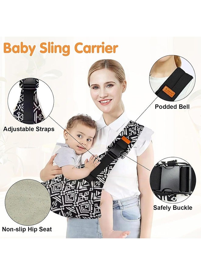 Baby Sling Carrier, Toddler Carrier, New Baby Sling, Portable and Lightweight Sling, Non-Slip Hip Seat Carrying 10-30lbs - Image 3