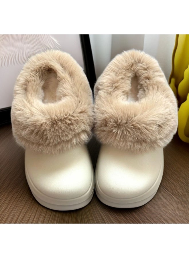 Parent-child Chef Shoes Star Shoes Cotton Slippers Fleece-lined Cotton Cover Universal Plush Shoe Liner Winter Soft Warm Lining Cotton Cover
