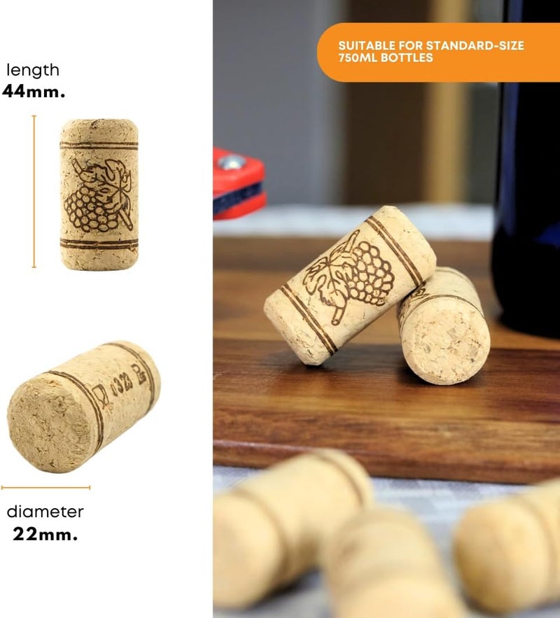 FastRack Home Brew Ohio #8 Straight Corks - Pack of 100, 8" x 1 3/4" - Image 3