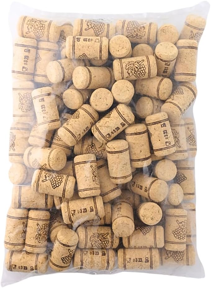 FastRack Home Brew Ohio #8 Straight Corks - Pack of 100, 8" x 1 3/4" - Image 1