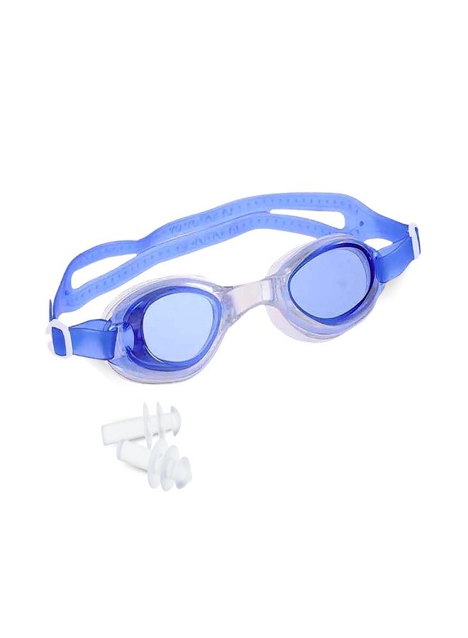 Prokick Anti Fog and UV Protection Swimming Goggles with Ear Plugs for Adults|Swimming Goggles with Adjustable Strap, Earplugs and Protective Case, Multicolour|One size Suitable for Men and Women - Image 1