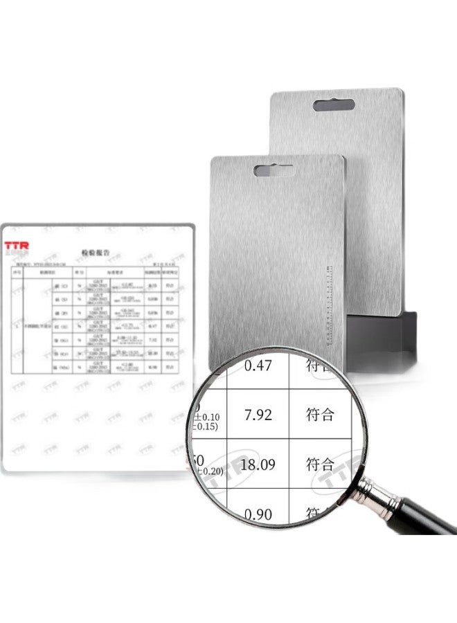 Olofe 304 Stainless Steel Cutting Board, Chopping Board, Fruit Cutting Board, Kneading Board, Baoshikang Extra Large Size 39*28Cm - Image 2