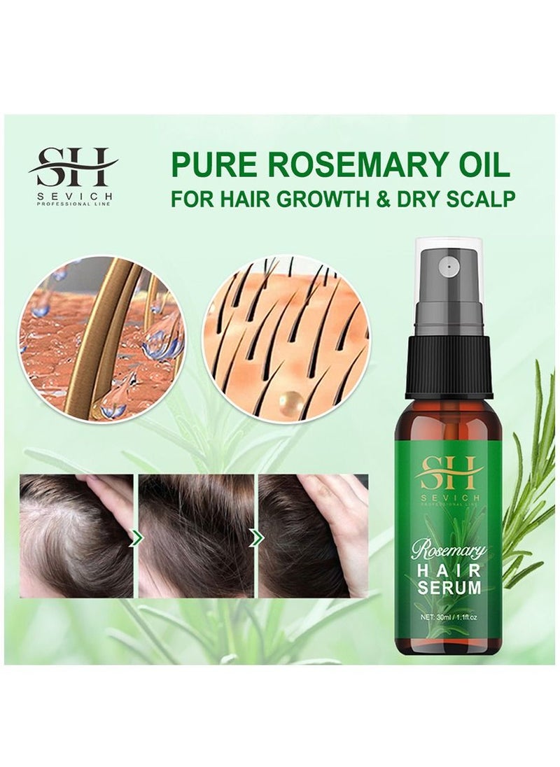 Sevich - Rosemary Serum for Hair Growth Hair Loss Regrowth Treatment Strengthens Hair Nourishes Scalp Light Weight No Greasy Improves Scalp Circulation for Men & Women 30ml - Image 1