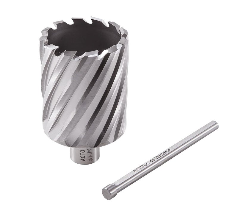 ACTOOL 2-1/16" Diameter × 2" Depth of Cut HSS ANNULAR Cutter with 3/4'' Weldon Shank - Image 5