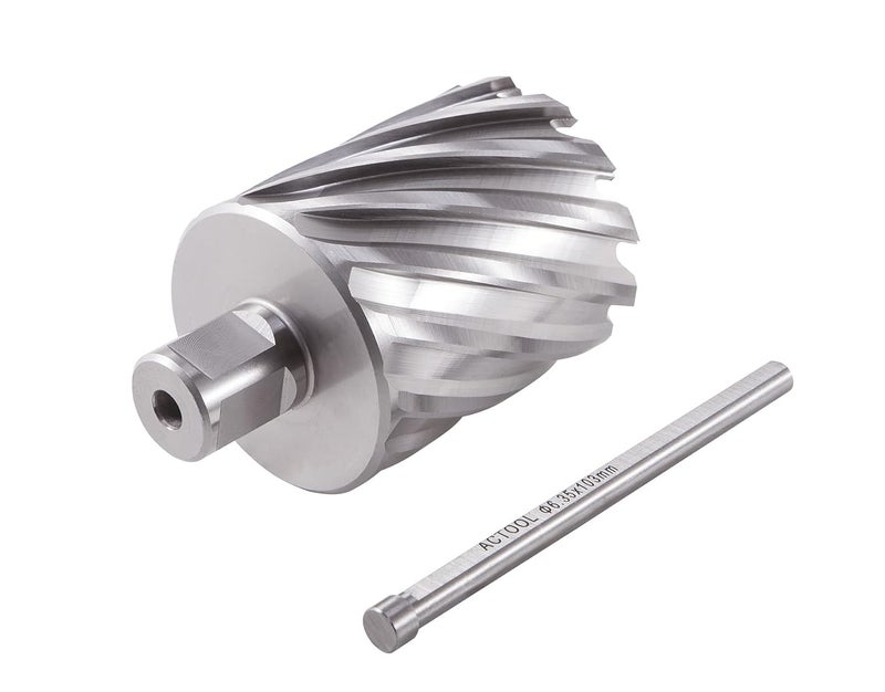 ACTOOL 2-1/16" Diameter × 2" Depth of Cut HSS ANNULAR Cutter with 3/4'' Weldon Shank - Image 4