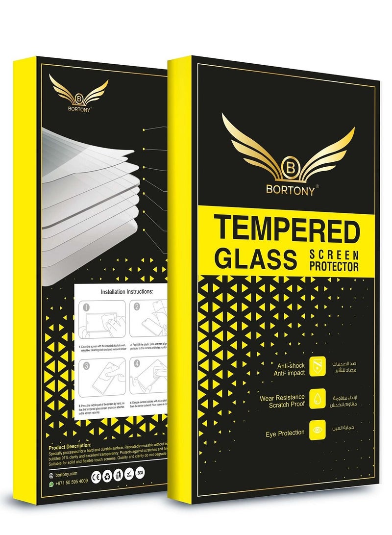 BORTONY Tempered Glass Screen Protector For Huawei Mate 20 X Clear - Image 2