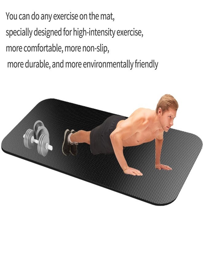 TONINT Large Exercise Mat 84" x 32",Exercise Equipment Mat,Treadmill Mat, Exercise Bike Mat, Workout Mats for Home Gym Flooring Rubber Mat Large Yoga Mat Cardio Mat for Weightlifting, Jump Rope,Fitness - Image 5