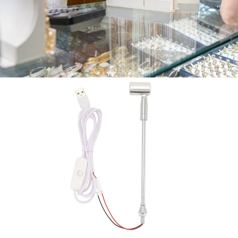 مصباح LED موجه 1 واط ضوء أبيض تصميم رأس قابل للتعديل - مصباح عرض LED مصنوع من سبائك الألومنيوم المتينة لأرائك التجميلية المنزلية، والأرفف، والغرف الطعام، والمقاهي - Image 3