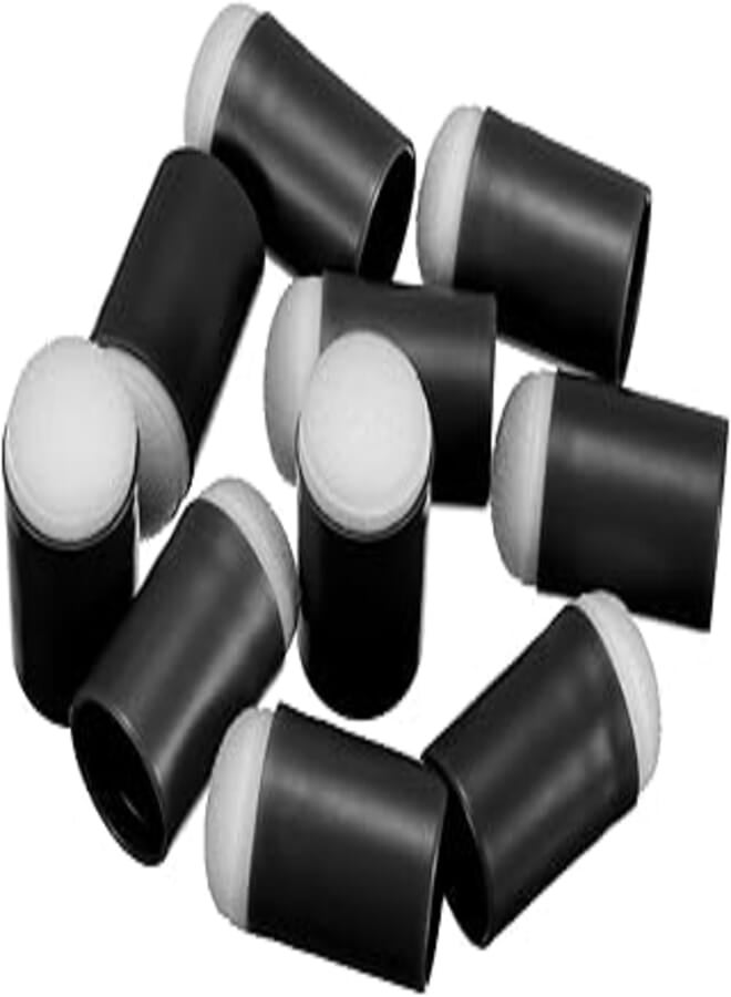 PATIKIL Finger Sponge Daubers, 10 Pack Finger Painting Sponge Set Craft Drawing Sponge Dauber for Art Ink Crafts Card Making Chalk, Black