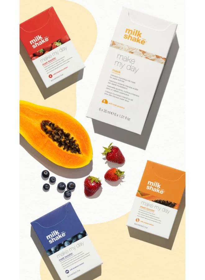 ميلك شيك Make My Day Mask Booster With Papaya Extract 6 Sachet X 3Ml
