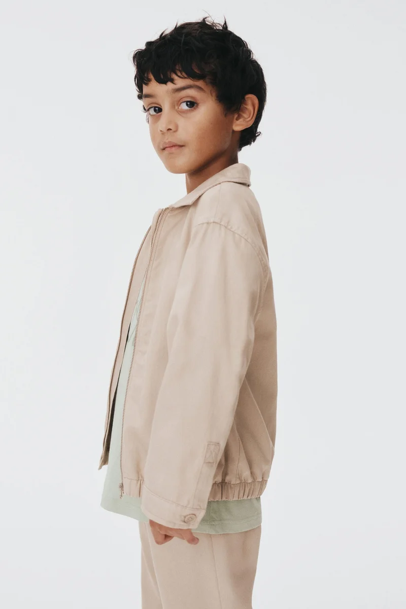 اتش اند ام جاكيت من نسيج تويل