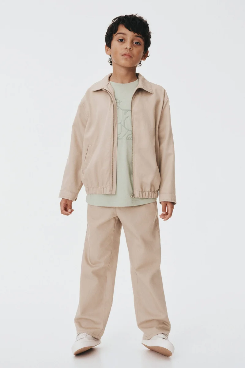 اتش اند ام جاكيت من نسيج تويل