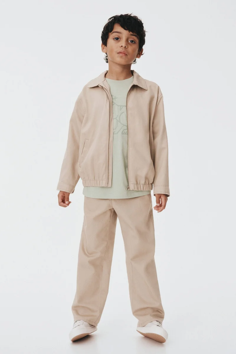 اتش اند ام جاكيت من نسيج تويل