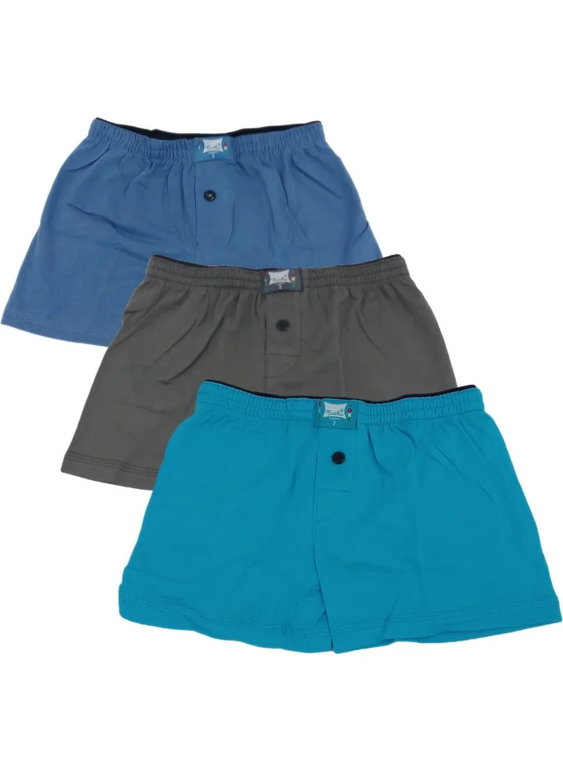 Tutku 3-Pack Towel Waist 100% Cotton Boy Boxer