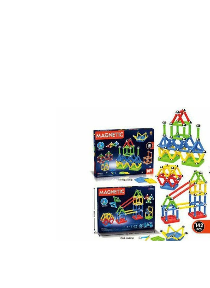 Magnetic stick puzzle 142 pieces  - Image 1